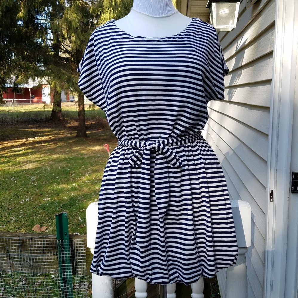 Forever 21 striped dress with Tulip hem